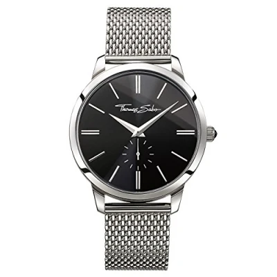 Imagen de THOMAS SABO Reloj Analógico para Unisex Adultos de Cuarzo con Correa en Acero Inoxidable WA0350 201 209 42 mm