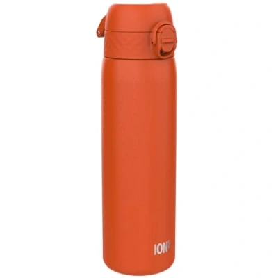 Imagen de Ion8 Botella de Agua Acero Inoxidable, 600ml, a Prueba Fugas, Fácil Abrir, Cerradura Segura, Aptas para Lavavajillas, Asa Transporte, Limpiar, Resistente Rayones, Naranja Cálido