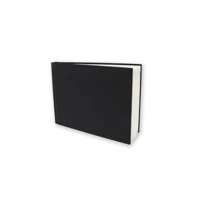 Imagen de Artway Studio Cuaderno de bocetos A5, horizontal, 100 caras/50 páginas papel cartucho 170 g/m², tapa dura negra