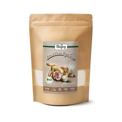Imagen de Biojoy Ajo en polvo Ecologico (500 g), molido, sin aditivos (Allium sativum)