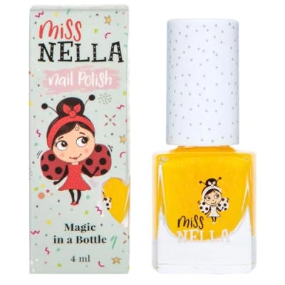 Imagen de Miss Nella HONEY TWINKLES Esmalte especial para uñas con brillos niños, fórmula despegable, a base de agua y sin olor