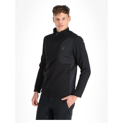 Imagen de Spyder Men&#039;s Bandit 1/2 Zip Fleece Jacket, Black, S