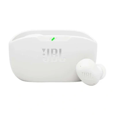 Imagen de JBL Wave Buds 2, Auriculares True Wireless con cancelación de Ruido Activa, Bluetooth, hasta 40 hrs autonomía, Sonido Pure Bass, Smart Ambient, conexión multipunto, Blanco