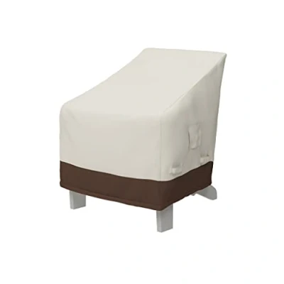 Imagen de Amazon Basics Funda protectora para silla de jardín Adirondack, Beis/ Bronceado