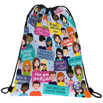 Imagen de Grafoplás Revolution, Move On, Bolsa Escolar Unisex Niños, Multicolor, 36x47cm