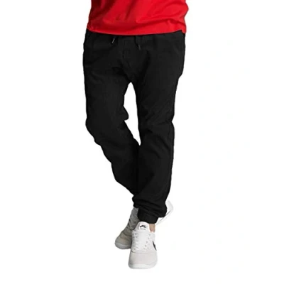 Imagen de Southpole Pantalones Deportivos básicos de Sarga elástica Tallas Regulares y Grandes Altas Informales, Negro, XXX Large para Hombre