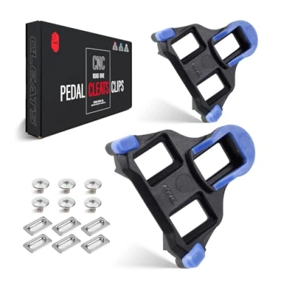 Imagen de CNC Calas Bicicleta Carretera，Calas Carretera para Shimano SPD SL Pedales，Azul