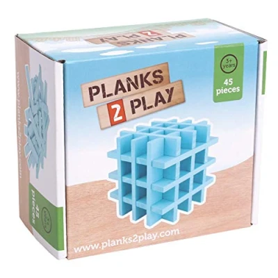 Imagen de New Classic Toys Tablones de Madera, Color Hellblau, 45 Pieces Light Blue (P2CLB45)