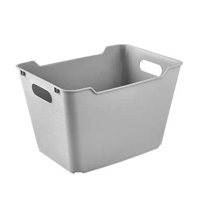 Imagen de keeeper Caja de almacenamiento, Superficie estructurada, 20 L, Lotta, Gris Nordic
