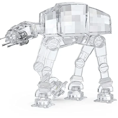 Imagen de Swarovski Star Wars, Figura del vehículo AT en cristal transparente con detalles de metal pulido