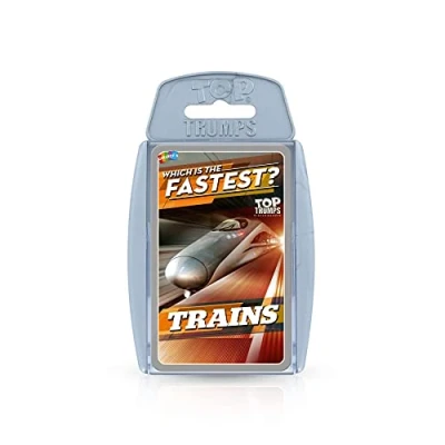 Imagen de Top Trumps Trains Classics Card Game, aprende sobre el Metro de Londres, los Trenes Hielo alemanes y Beijing Shanghai en Este Juego Educativo empaquetado, Regalo Juguete para niños niñas a