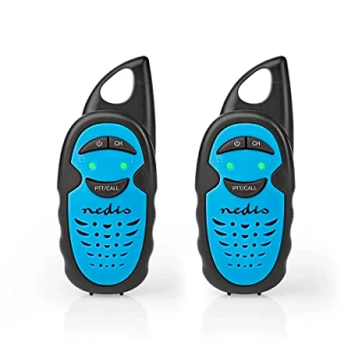Imagen de NEDIS Walkie Talkie Set 2 Handsets up to 3 km Frequency Channels: PTT Hours Black/Blue