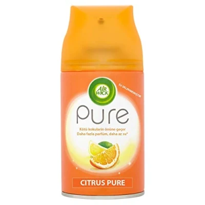 Imagen de Airwick Juego de 2 recambios freshmatic Pure Fresh Plaisir cítricos y ralladura mandarina, 250 ml