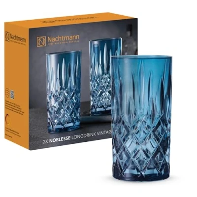 Imagen de Nachtmann 105441 Juego de vasos cóctel (2 unidades, 395 ml), color azul