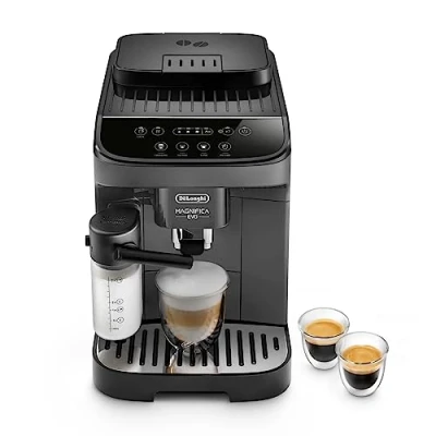 Imagen de De&#039;Longhi Magnifica Evo ECAM292.52.GB Cafetera Superautomática con Espumador de Leche, Sistema LatteCrema, Máquina Café del Grano a la Taza y Cappuccino, 1450W, 4 Recetas, Negro
