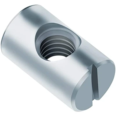 Imagen de Tuercas Pernos de Barril (Paquete 10) Hex Cilíndricas Chapado en Zinc por Mobiliario/Camas/Cuna/Sillas/Cuna Simétrica Sujetadores (10mm x 20mm)