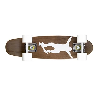 Imagen de Ridge Skateboards Mini Arce Oscuro Dye número 1 Retro Cruiser Skateboard, Blanco, 22 Pulgadas