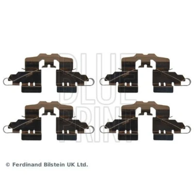 Imagen de BLUE PRINT ADBP480020 Kit de accesorios, pastillas frenos Eje trasero TOYOTA: Yaris II Hatchback