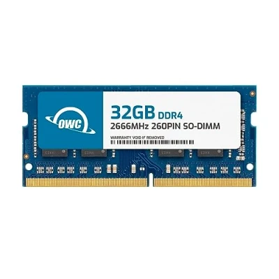 Imagen de OWC 32.0GB 2666MHz DDR4 PC4 21300 SO DIMM Actualización de Memoria 260 Pines, (OWC2666DDR4S32G), para 2018 Mac Mini (macmini18,1), 2019 27 Pulgadas iMac (iMac19,1) y computadoras portátiles