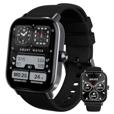 Imagen de YISH Reloj Inteligente Hombre Smartwatch: con Pantalla Táctil, Resistente Al Agua Y Compatible Android E iOS, Ideal para Mujer