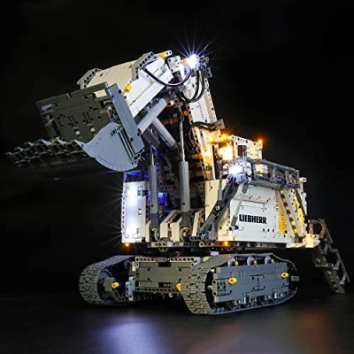 Imagen de BRIKSMAX Kit de Iluminación Led para Lego Technic Excavadora Liebherr R 9800,Compatible con Ladrillos Construcción Modelo 42100, Juego Legos no Incluido