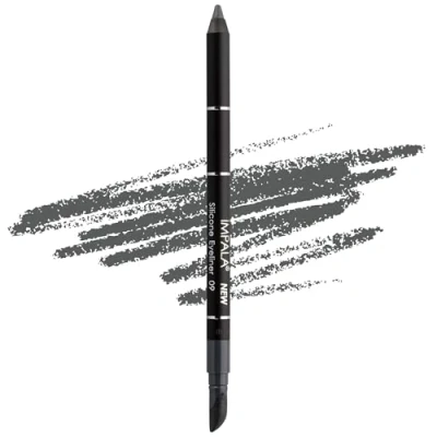 Imagen de Impala Lápiz de Ojos Waterproof con Silicona Trazo Definido o Efecto Difuminado Textura Cremosa Fácil Aplicar Color Intenso Duradero y Resistente al Agua 09 Mate Gris Oscuro