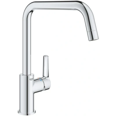 Imagen de GROHE Start QuickFix, Grifo de cocina (caño alto en U, giro 150º, menor consumo agua, sistema instalación rápida), cromo, 30470000