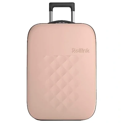 Imagen de Rollink Vega II Maleta de Viaje con Ruedas, el Original innovadora tecnología Plegable (Pendiente Patentes), Rose Smoke, Cabin S 55x40x23cm, Casual