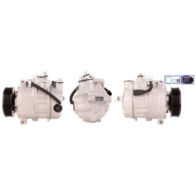 Imagen de LUCAS ELECTRICAL ACP494 Compresor de Aire Acondicionado PAG 46 con juntas VOLKSWAGEN: Touareg I, II, Phaeton, AUDI: Q7, A8 D3