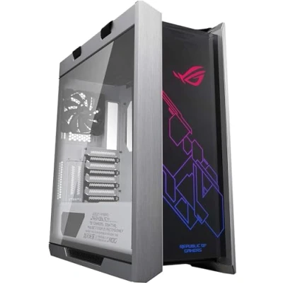 Imagen de ASUS Caja ROG Strix Helios GX601, ATX Mid Tower, RGB Vidrio Templado, Aluminio, 2 X 2.5/3.5 Plus 4 2.5, Blanco, One Size