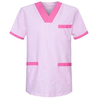 Imagen de MISEMIYA Casaca Unisex MÉDICO Enfermera Uniforme Limpieza Laboral ESTÉTICA Dentista Veterinaria Sanitario HOSTELERÍA Ref.817 M, Fucsia T817 9