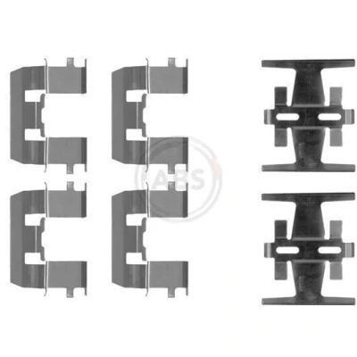Imagen de A.B.S. 1208Q Kit de accesorios, pastillas frenos HONDA: HR V I, CR 1