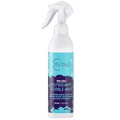 Imagen de Desenredante sin enjuague Baby Curly para niños con pelo afro y rizado extractos naturales de aloe (250 ml)