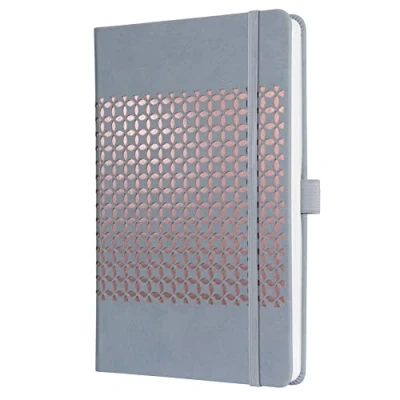 Imagen de SIGEL JN209 Libreta Jolie, formato similar A5, a líneas, color gris