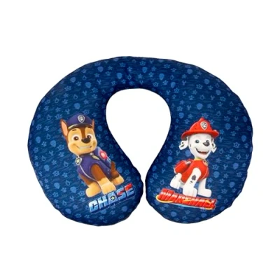 Imagen de Paw Patrol Almohadilla Cervical Patrulla Canina para Niño con Personajes Chase y Marshall Viajes. Extra Cómoda Lavable.