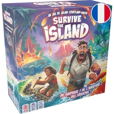 Imagen de Survive The Island (FR; Édition 2024) jeu de Plateau Aventure d&#039;évasion avec Nouveaux Monstres! stratégie Edades 8+ 2 5 joueurs 45 minutos Un Zygomatic