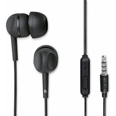Imagen de Auriculares de botón Thomson EAR3005BK, Reducción ruido, Teclas, Negro