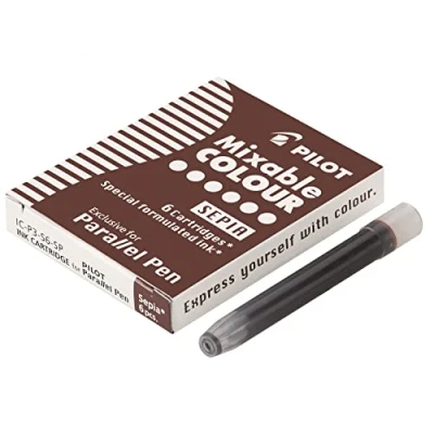 Imagen de Pilot Set of 6 Cartridges for Parallel Pen 6pieza(s) Recambio de bolígrafo (Marrón)