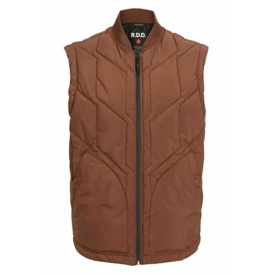 Imagen de R.D.D. Royal Denim Division Bernie Stepp Chaleco, Hombre, Talla: Small, Cocoa brown