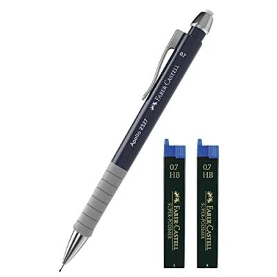Imagen de Faber Castell Portaminas Apollo (azul oscuro + minas de repuesto, 0,7 mm)