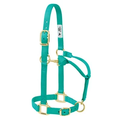 Imagen de Weaver Cuero Ajustable para Barbilla y Garganta (3/4&quot;), 35 7033 EG, Verde Esmeralda, Yearling Horse