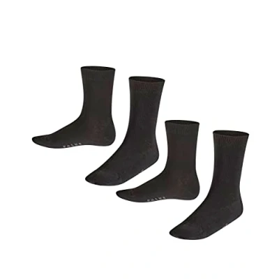 Imagen de FALKE Happy 2 Pack K SO algodón unicolor pares, Calcetines Unisex niños, Multicolor (Sortiment 0010), 39 42