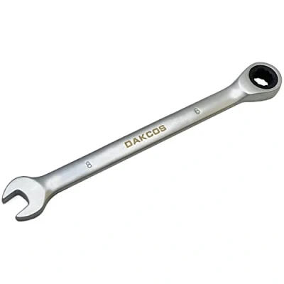 Imagen de DAKCOS Llave combinada de trinquete fija con carraca 8mm, Cr V 72 deintes