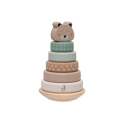 Imagen de Jollein 120 001 68103 Torre apilable de Madera con Anillos