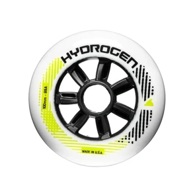 Imagen de Rollerblade Hydrogen 100/85a (8pcs) Patines en línea, Adultos Unisex, Color Blanco, 8 x 100mm/85A