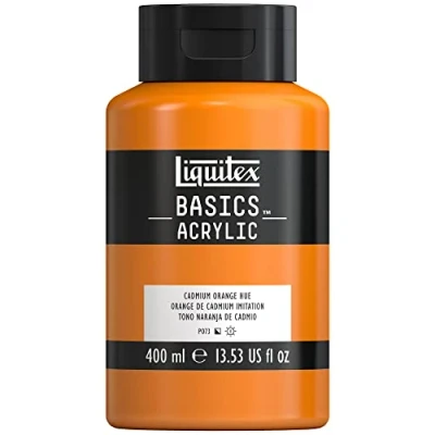 Imagen de Liquitex Basic Acrylic Tubo De Pintura Acrílica, 400 ML, Naranja (Tono Cadmio Claro Nuevo)