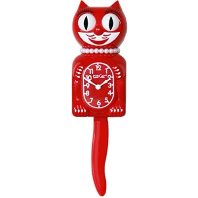Imagen de Kit Cat Klock Edición limitada Lady (rojo escarlata), Rojo , Moderno