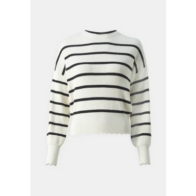 Imagen de ONLY Onlibi Oneck Jersey de punto, Mujer, Talla: XS, Whitecap gray/black