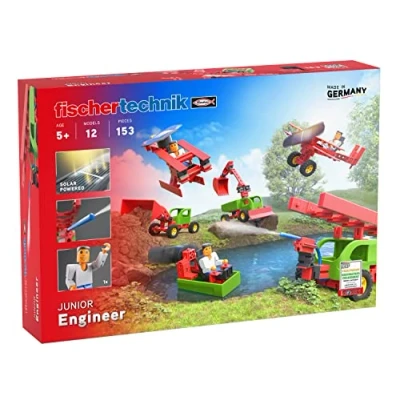 Imagen de fischertechnik JUNIOR Engineer 564066 juego de construcción para niños, 12 modelos, a partir 5 años