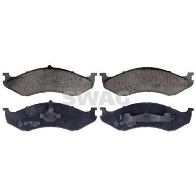 Imagen de SWAG 60 11 6197 Juego de pastillas freno Eje delantero con clip émbolo JEEP: Grand Cherokee I, II, WRANGLER 2, KIA: Carnival I
